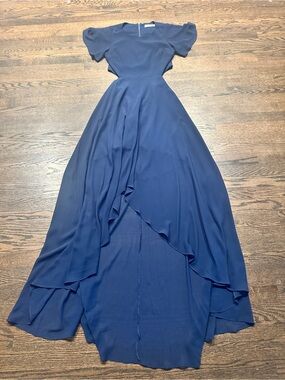 ALI & JAY Navy Blue High-Low Chiffon Dress - Bohemian Rhapsody